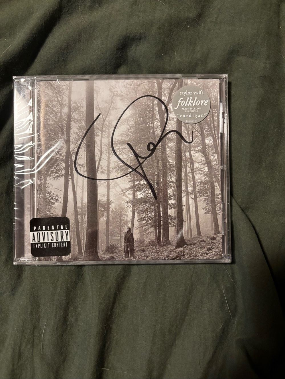 Taylor Swift Signed 'folklore' CD - Black, Gray